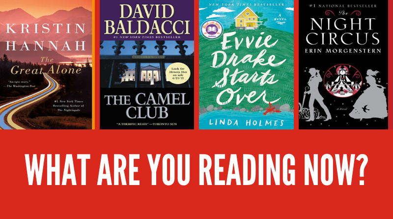 What Are You Reading Now graphic with book covers