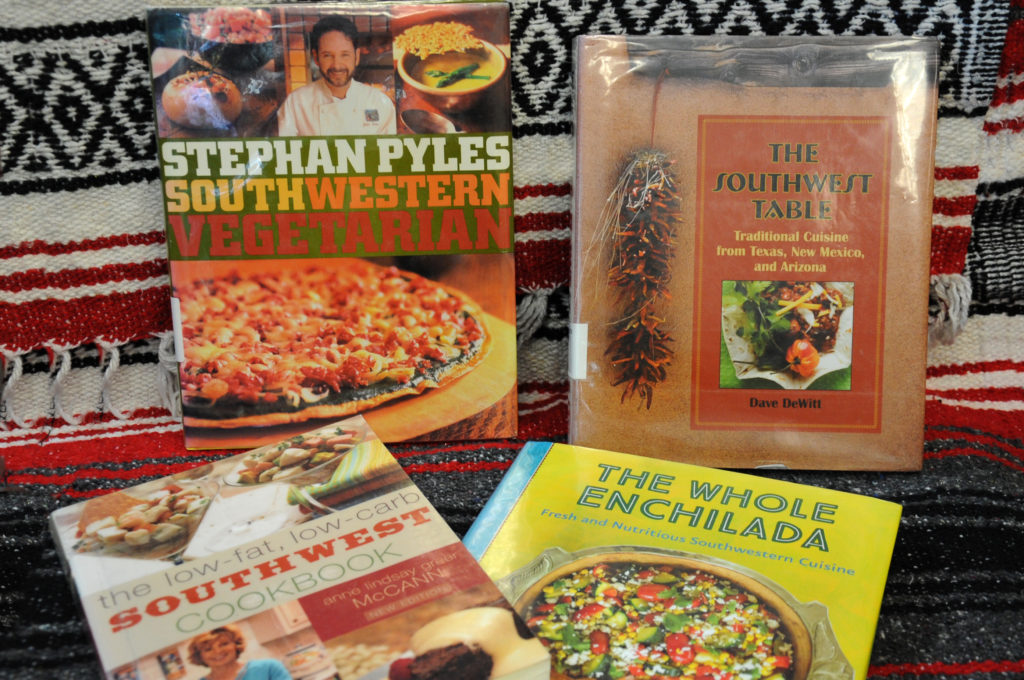 Photos of the four listed cookbooks