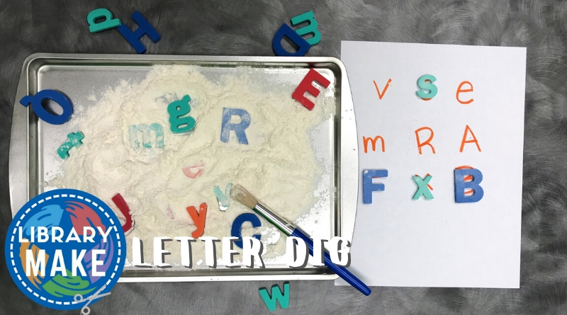 DIY Literacy with Library Make: Letter Dig